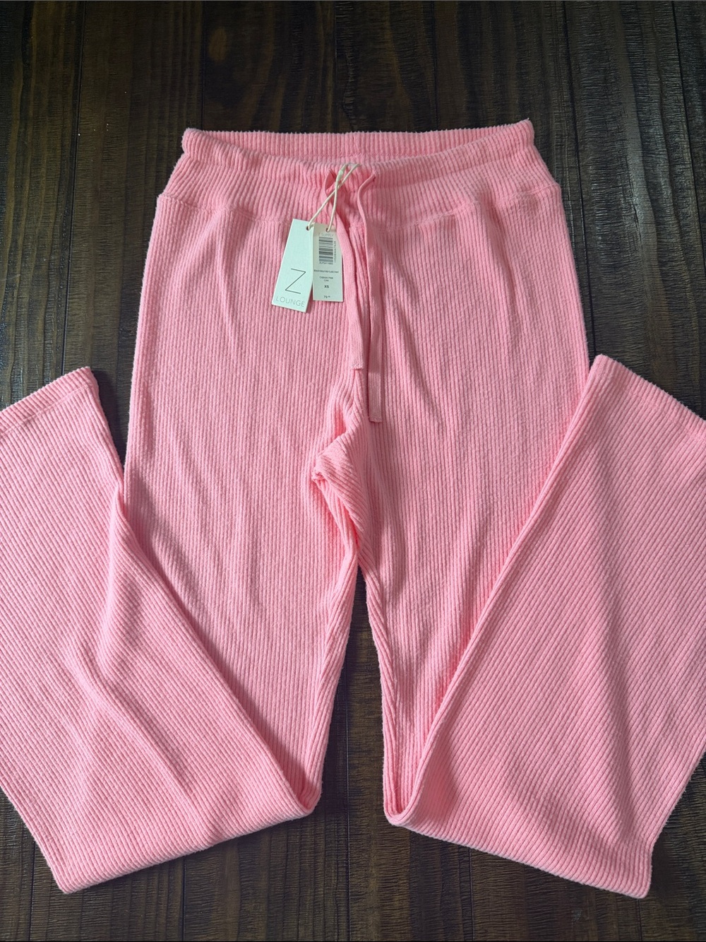 NWT Z Supply Pink Ribbed Yoga Lounge Pants